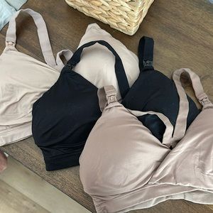 Bundle of spanx nursing bras in size small